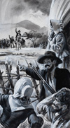 South Africa The Great Trek -The Boers at the Orange River (Original)