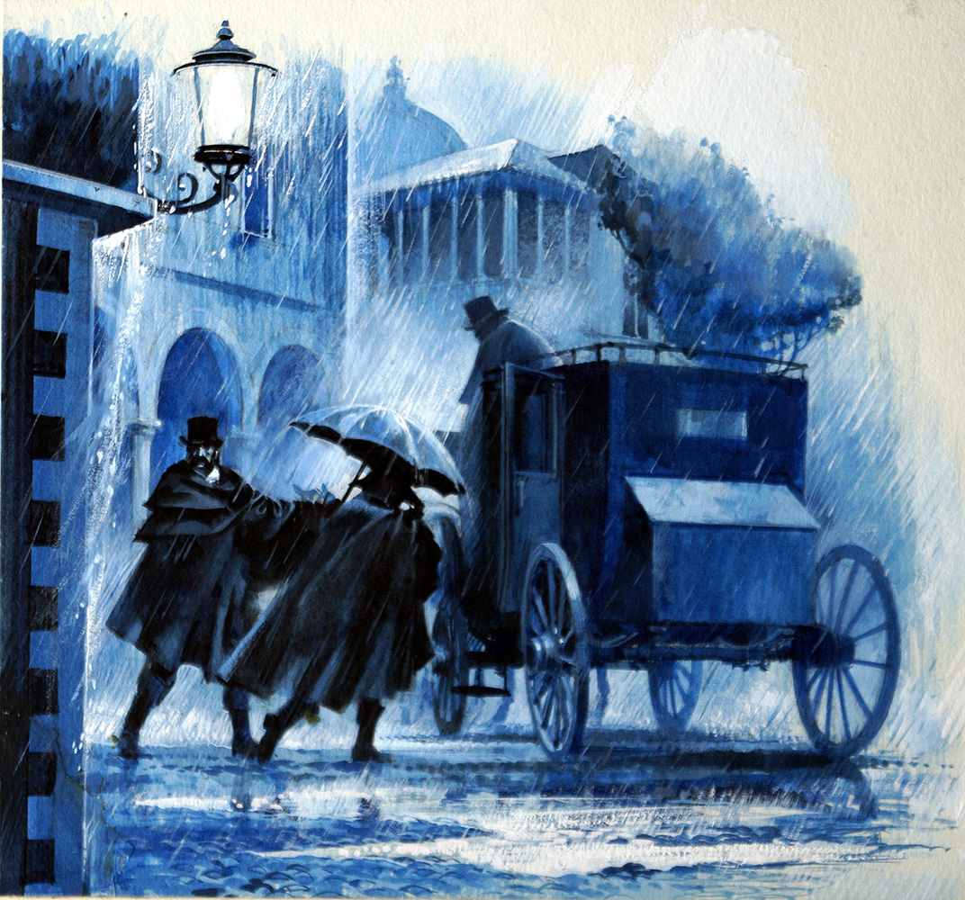 A Dark and Stormy Night (Original) art by Andrew Howat Art at The Illustration Art Gallery