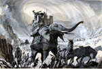 Hannibal crosses the Alps (Original)