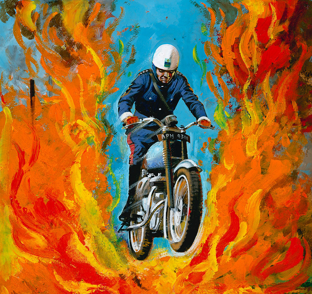 Wall Of Fire (Original) art by British History (Howat) at The Illustration Art Gallery