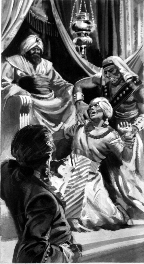 The Cruelty of Ali Pasha (Original) by Andrew Howat Art at The Illustration Art Gallery