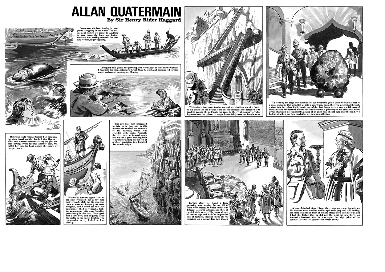 Allan Quatermain Pages 15 and 16 (TWO pages) (Originals) art by Allan Quatermain (Mike Hubbard) at The Illustration Art Gallery