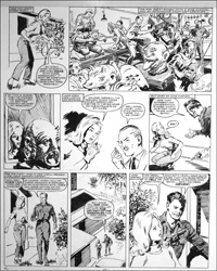 Jane Bond - Never!  (TWO pages) art by Mike Hubbard