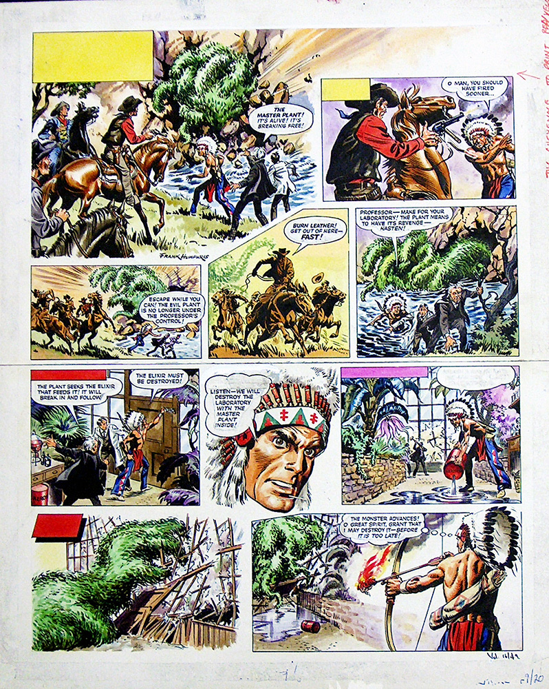 Blackbow the Cheyenne 16/49 (Original) (Signed) art by Frank Humphris Art at The Illustration Art Gallery