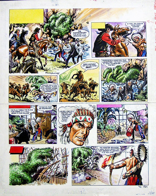Blackbow the Cheyenne 16/49 (Original) (Signed) by Frank Humphris at The Illustration Art Gallery