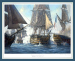 'Victory' Breaks the Enemy Line 1805 (Limited Edition Print) (Signed)