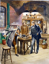 View Thomas Edison Demonstrating the Phonograph (Original) Thomas Edison Demonstrating the Phonograph (Original)