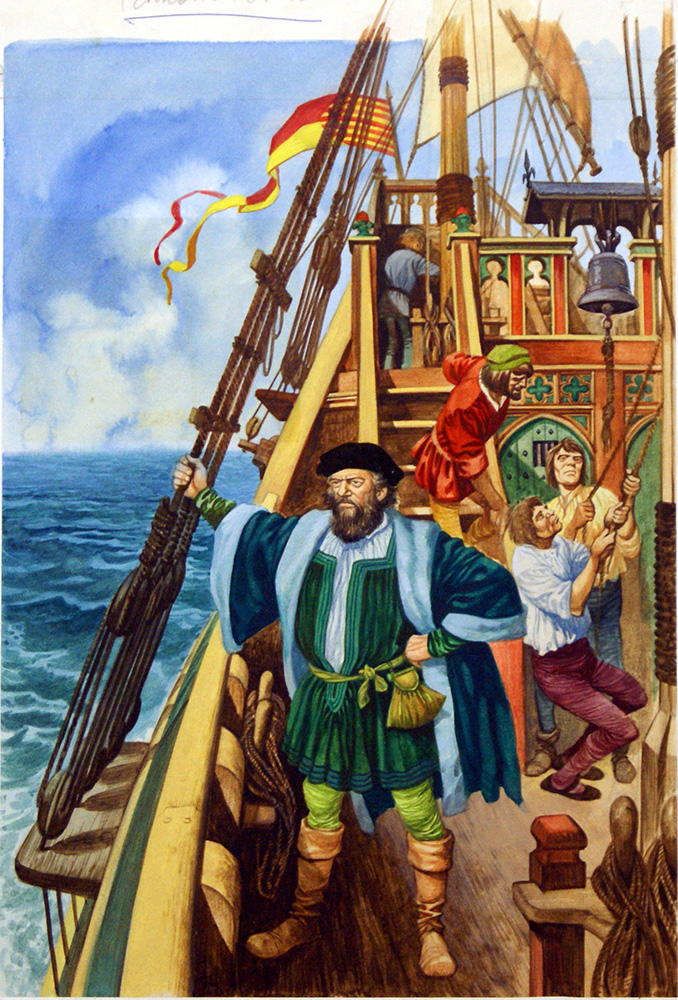 Ferdinand Magellan (Original) art by Peter Jackson Art at The Illustration Art Gallery