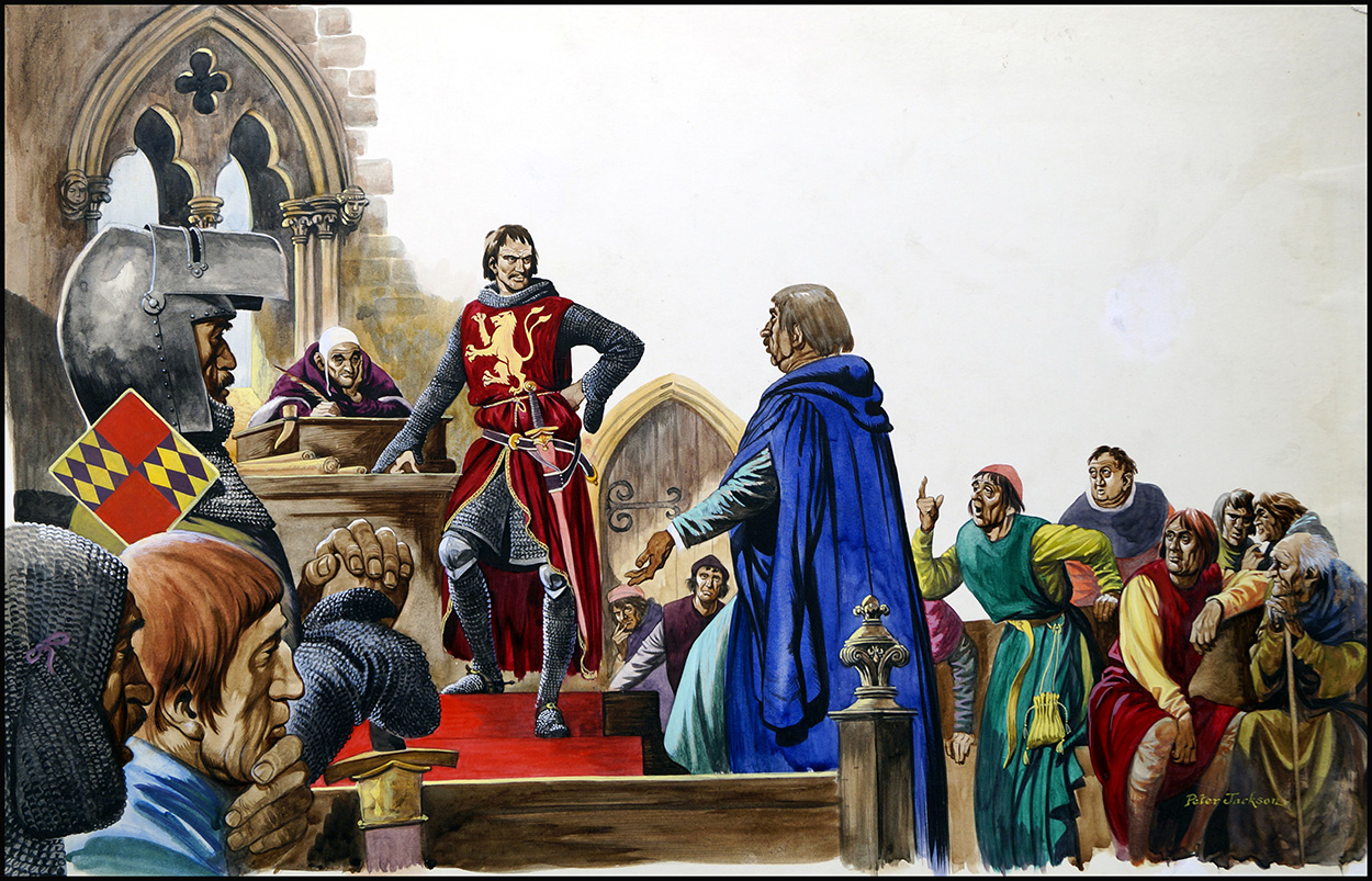 The Sheriff's Revenge (Original) (Signed) art by British History (Peter Jackson) at The Illustration Art Gallery