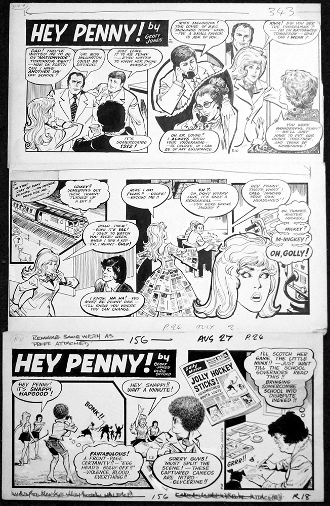 Hey Penny! (Original) art by Geoff Jones Art at The Illustration Art Gallery