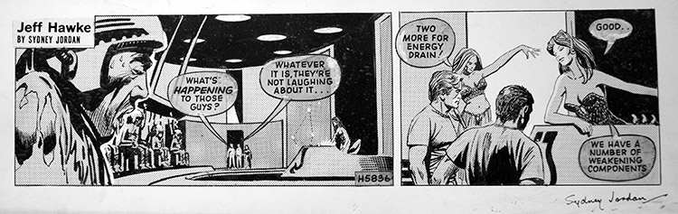 Jeff Hawke daily strip 5836 (Original) (Signed) by Sydney Jordan at The Illustration Art Gallery
