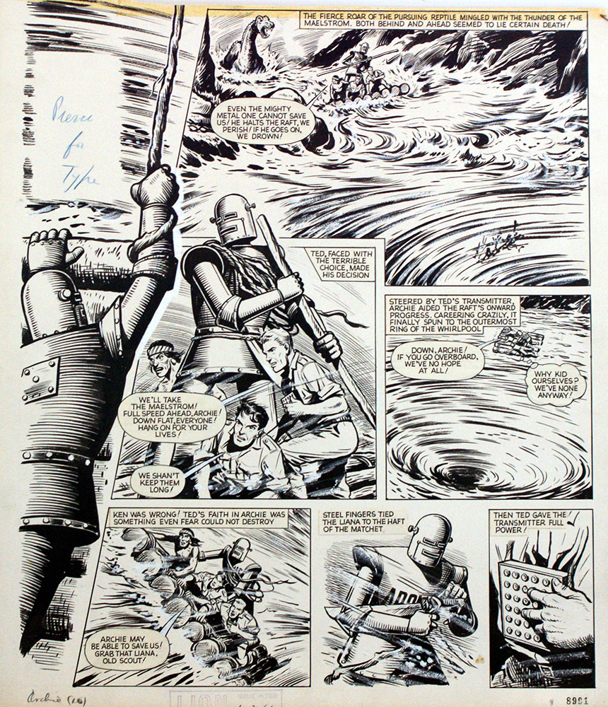 Robot Archie Original art 8 (Original)