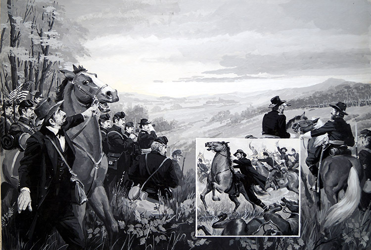The Battle of Antietam Creek American Civil War (Original) by Jack Keay Art at The Illustration Art Gallery