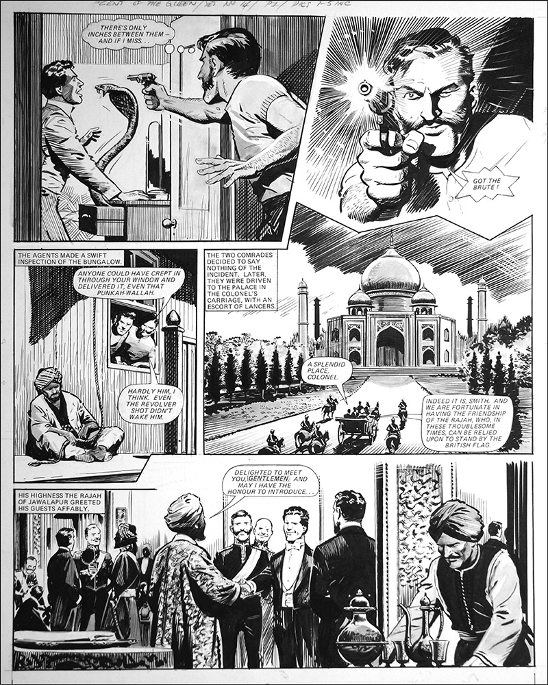 Agent of the Queen - Snake (TWO pages) (Originals) art by Agent of the Queen (Bill Lacey) at The Illustration Art Gallery