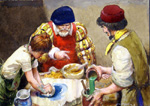 Hans Holbein at work (Original) (Signed)