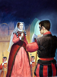 The Execution of Mary Queen of Scots art by Barrie Linklater