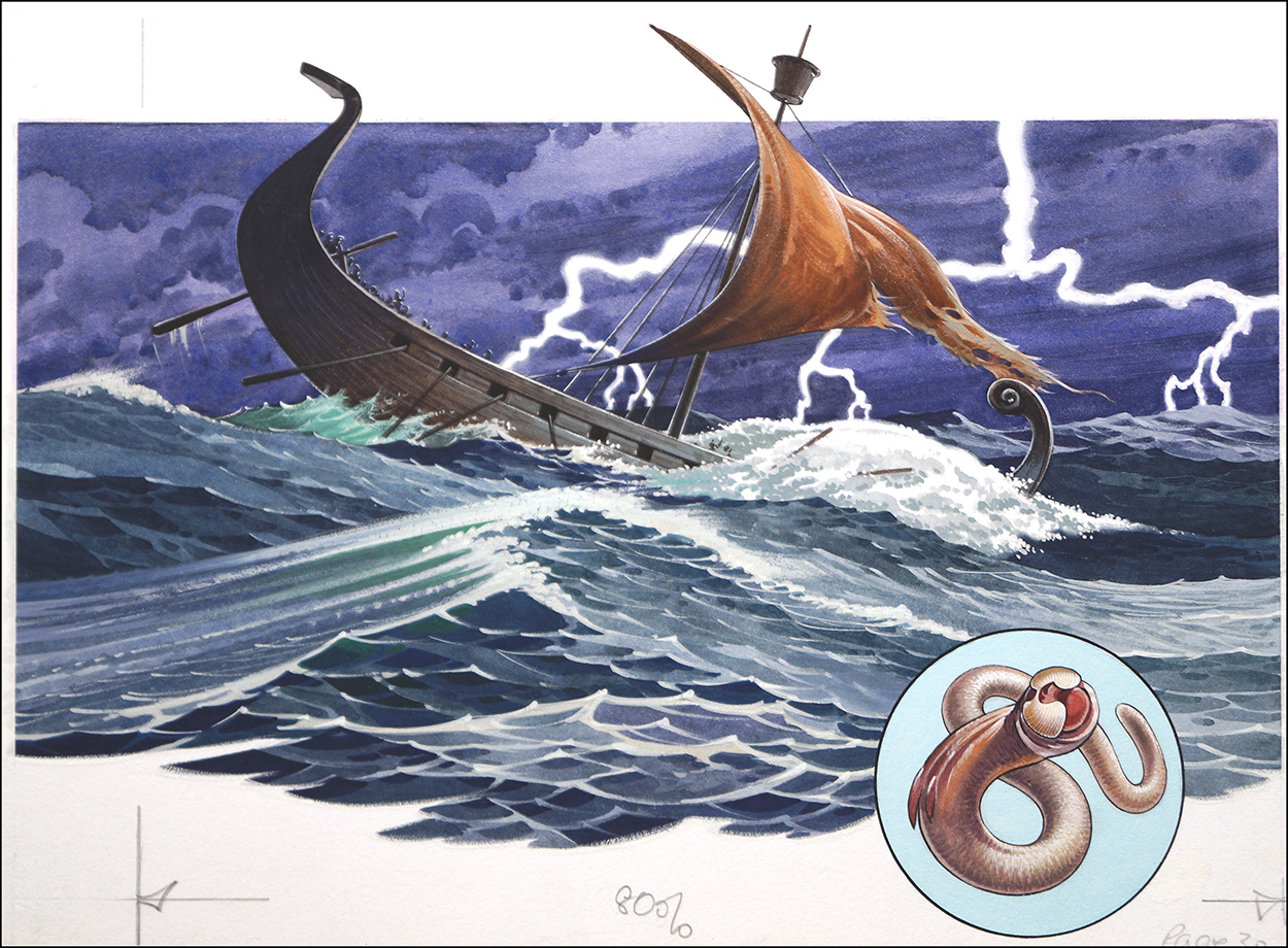Shipworm (Original) art by Bernard Long Art at The Illustration Art Gallery