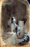 Street Scene 1907 (Original) (Signed)