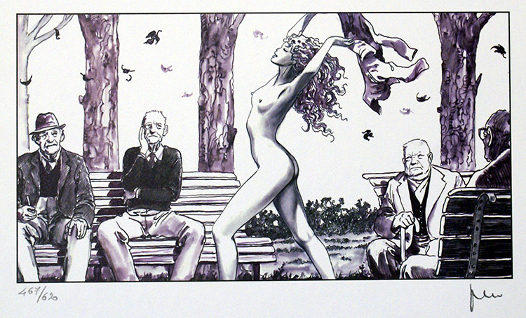 Revoir les toiles 3 (Limited Edition Print) (Signed) by The Star (Manara) at The Illustration Art Gallery