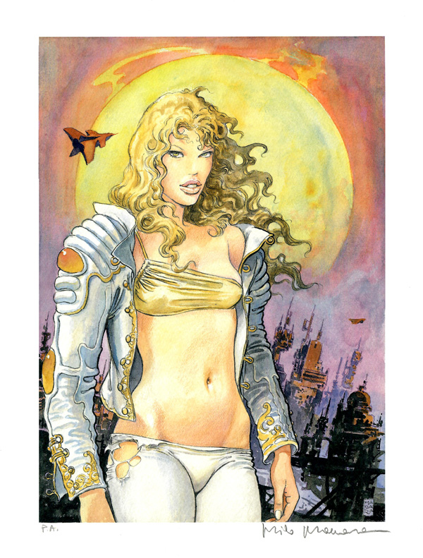 Barbarella The Power of The Sun (Limited Edition Print) (Signed) by Barbarella (Manara) Art at The Illustration Art Gallery