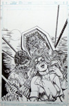 Lady Rawhide comic cover #5 (Original) (Signed)