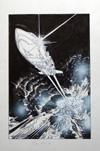 A Stone in Heaven by Poul Anderson book cover art (Original) (Signed)
