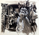 Napoleon and Marie Walewska 2 (Original) (Signed)