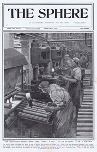 The Munitions Supply in 1915  (original cover page The Sphere 1915) (Print)