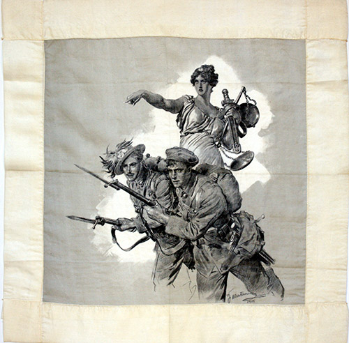 'Pro Italia' Allies and Brothers in Arms for Justice 1915 (Original) by World Wars (Matania) at The Illustration Art Gallery