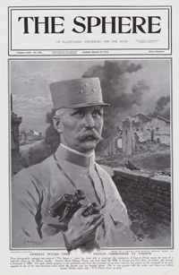 General Petain the French Commander at Verdun 1916