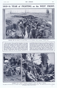 Cold Conditions in the Trenches  (original page The Sphere 1916) (Print)
