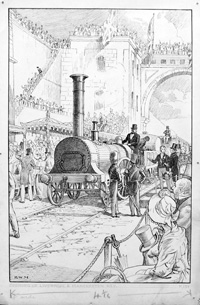 Opening Of Liverpool & Manchester Railway (Original) (Signed)