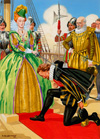 Elizabeth I Knights Sir Francis Drake (Original) (Signed)