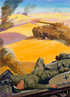 Tank Battle (Original) (Signed)