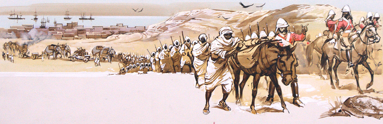 The Story of Africa: Theodore of Ethiopia (Original) art by British History (Angus McBride) at The Illustration Art Gallery