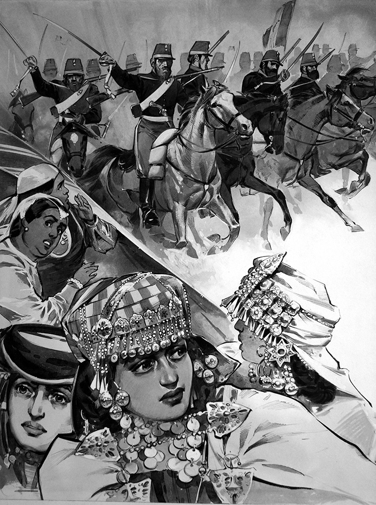 Algeria Invasion (TWO pages) (Originals) art by Angus McBride Art at The Illustration Art Gallery