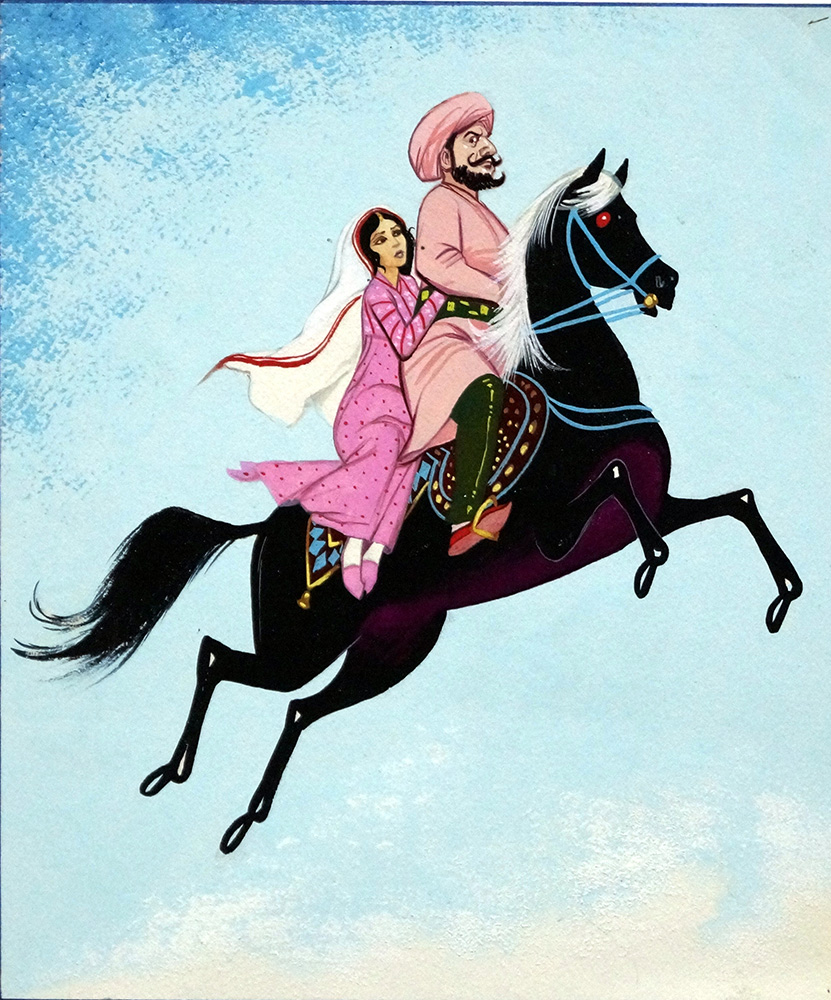 The Enchanted Horse Takes Flight (Original) art by The Enchanted Horse (McBride) at The Illustration Art Gallery