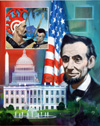 Abraham Lincoln And Then There Were 50 (Original) (Signed)