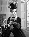 Elizabeth I hears of the Execution of Mary Queen of Scots (Original) (Signed)