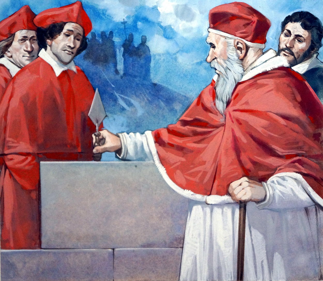Pope Julius II (Original) art by Angus McBride Art at The Illustration Art Gallery