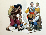Prince Rupert, dressed as an apple seller, entering Cromwell's camp (Original)