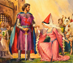 King Arthur and Queen Guinevere (Original) (Signed)