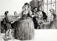 Francis Bacon and Queen Elizabeth I (Original) (Signed)