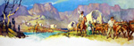 The Boers Trekking through the South African Veldt (Original)
