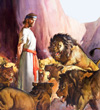 Daniel in the Lion's Den (Original) (Signed)