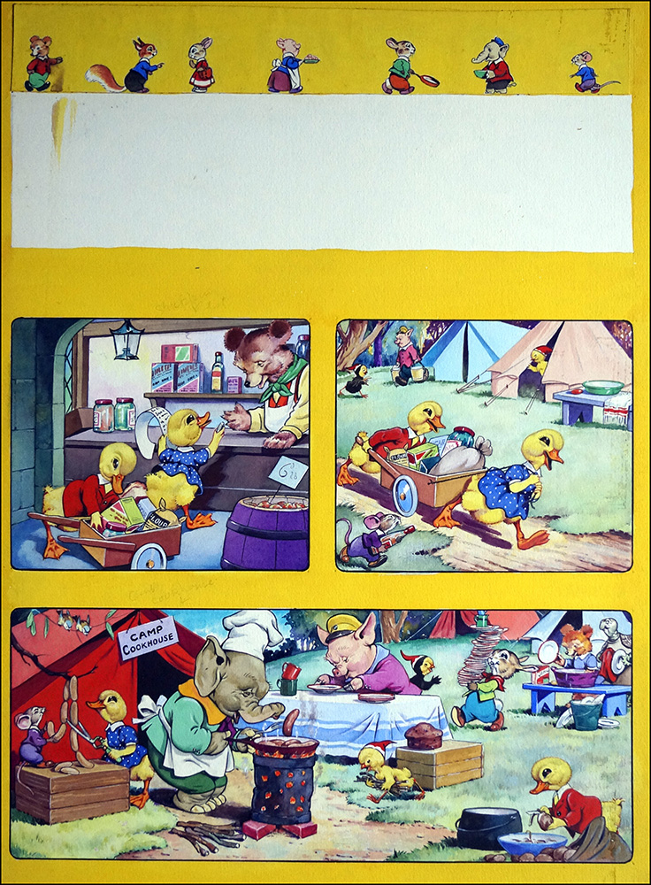 Dicky and Dolly Get Cooking (Original) art by Harold McCready Art at The Illustration Art Gallery