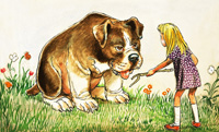 Little Alice and the Giant Puppy: Alice in Wonderland 27 (Original)