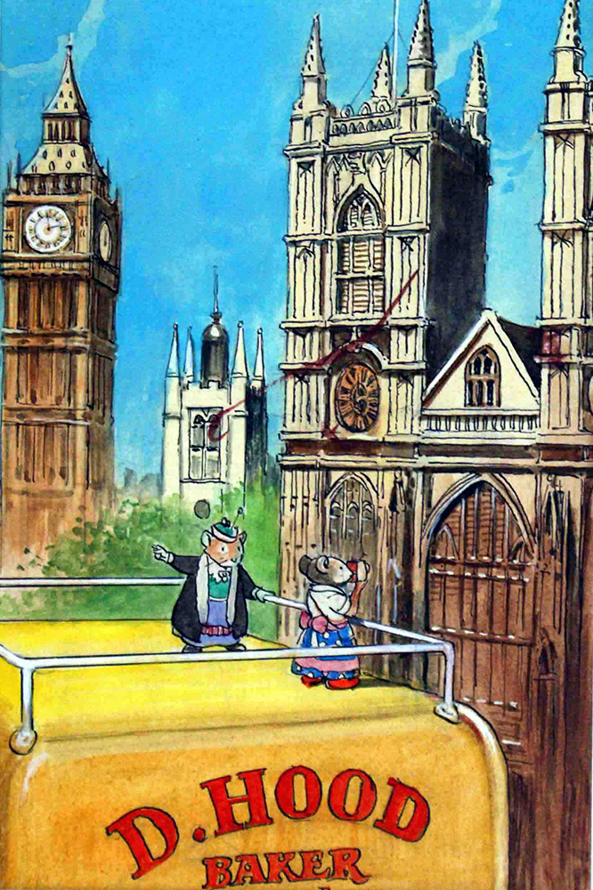 Katie Country House Goes to London: The Houses of Parliament (Original) art by Katie Country Mouse (Mendoza) at The Illustration Art Gallery