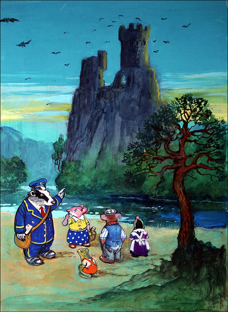 Picnic at the Haunted Castle (Original) art by Town Mouse and Country Mouse (Mendoza) at The Illustration Art Gallery