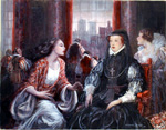 Mary Queen of Scots and Princess Elizabeth (Original) (Signed)